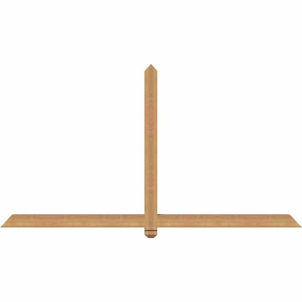 Ekena Millwork Eugene Smooth Timber Gable Bracket, Western Red Cedar, 84"W x 45"H x 3 1/2"D x 3 1/2"F, 13/12 Pitch GBW084X45X0404EUG00SWR - main